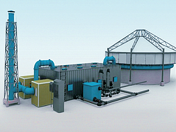 汙（wū）水生物除臭設備工藝（yì）圖